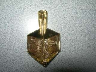 OAJC Gold Tone DREIDEL Pin Brooch  