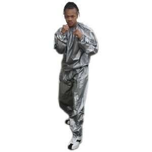  Sweat Suit Fitness Sauna Suit Silver (SizeXL/2XL) Sports 
