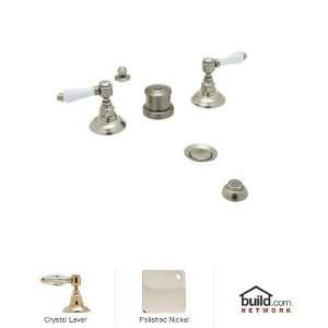  Rohl A1460LCSTN, Rohl Bathroom Faucets, Five Hole Bidet Set 