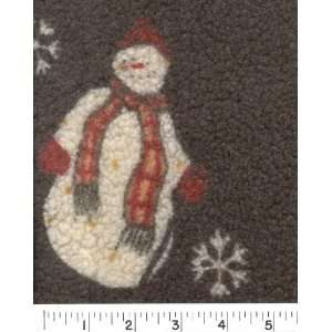  58 Wide BERBER FLEECE   SNOWMAN Fabric By The Yard Arts 
