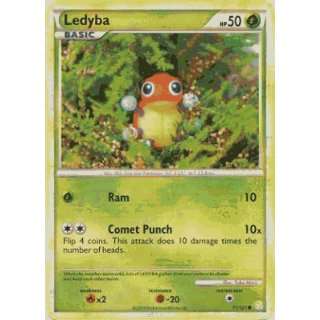 Pokemon Legend Heartgold & Soulsilver Single Card Ledyba #71 Common 