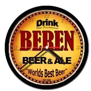  BEREN beer and ale cerveza wall clock 