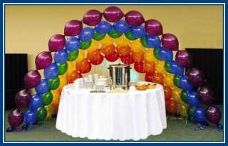 25 RAINBOW ARCH kit Fashion Balloons   6 COLORS  