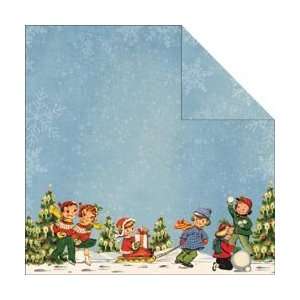 Reminisce Dear Santa Double Sided Paper 12X12 Winter Wonderland; 25 