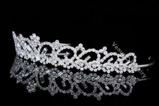 Bridal Wedding Prom Swarovski Crystal Crown Tiara 8476  