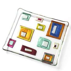  Silvestri Glass Fusion Block Plate