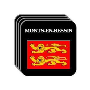   (Lower Normandy)   MONTS EN BESSIN Set of 4 Mini Mousepad Coasters