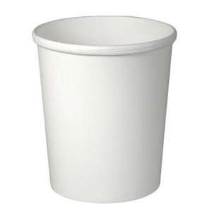 SOLO Cup Company Flexstyle Double Poly Paper Containers, 32 oz, White 