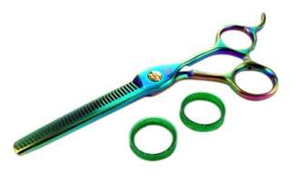   TITANIUM GREEN Hair Thinning Scissors Barber Thinner Shears KT4401