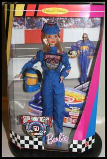 VINTAGE BARBIE DOLL ~ 50th Anniv NASCAR NEW ~ 1998  