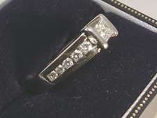 Ladies Platinum 0.71CT Diamond Engagement Ring   GIA Appraised $4075 