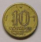 BRAZIL 1946 10 CENTAVOS SOUTH AMERICA WORLD COIN