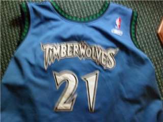 Kevin Garnett timberwolves jersey # 21 reebok 5XL length+2 NBA 