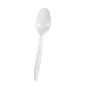  Spoon, Plastic, Medium weight, 1000/CT, White   SPOON 