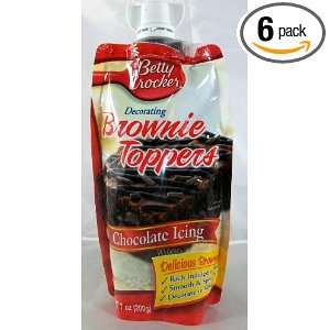 Betty Crocker Brownie Topper Milk Chocolate, 7 ounces (Pack of6 