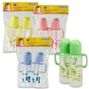  Baby Bottle Set 2 Pieces Plastic Case Pack 36 Everything 
