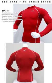 New Mens Compression Under Base Layer Top Tight Long Sleeve T Shirts 