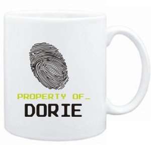  Mug White  Property of _ Dorie   Fingerprint  Female 