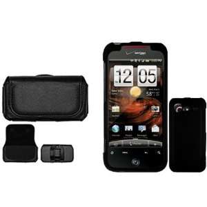  HTC Incredible2 6350 Combo Rubber Black Protective Case 