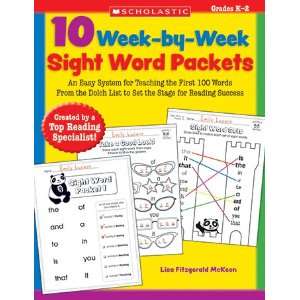   Week Sight Word Packets By Scholastic Teaching Resources Toys & Games