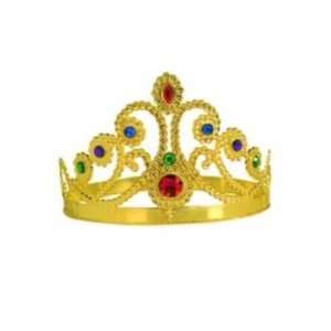  Plastic Gold Jeweled Queens Tiaras
