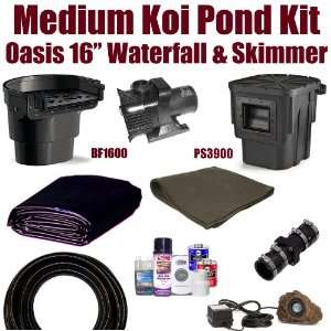  20 x 25 Medium Koi Pond Kit 4,000 GPH Pump Atlantic Oasis 