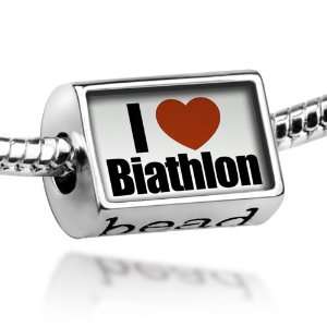  Beads I Love Biathlon   Pandora Charm & Bracelet 