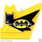 batman yellow birthday cake candle party supplies  