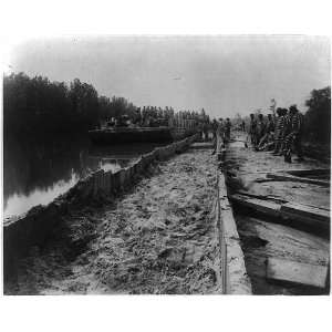  Cofferdam constructed by prisoners at Fulton Slide,April 