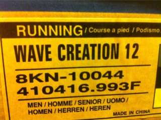 MENS MIZUNO WAVE CREATION 12 RUNNING SHOES NIB SZ 10.5  