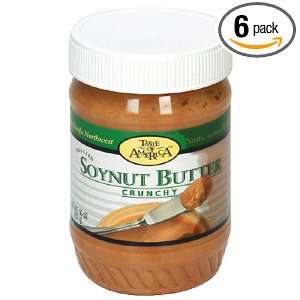 Soynut Butter, Crunchy, 16 Ounce Tubs (Pack of 6)  Grocery 