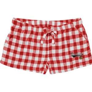 Chicago Blackhawks Womens Red Paramount Flannel Shorts  