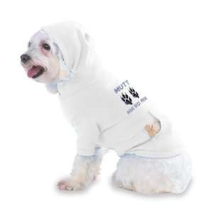  MUTT MANS BEST FRIEND Hooded T Shirt for Dog or Cat LARGE 