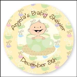  A Baby is Brewing Caucasian   24 Round Personalized Baby 