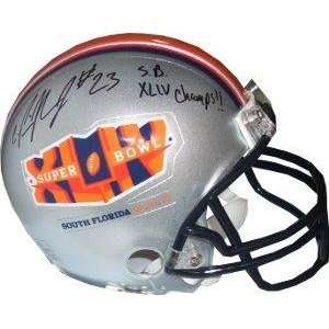 Autographed Pierre Thomas Mini Helmet   Super Bowl XLIV Logo SB XLIV 