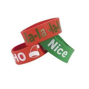  DELUXE CHRISTMAS HOLIDAY BIG BAND BRACELETS WITH HOLIDAY 