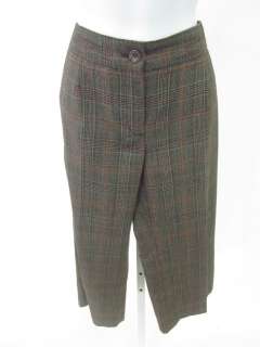 BCBG MAX AZRIA Plaid Cropped Pants Slacks Size 6  