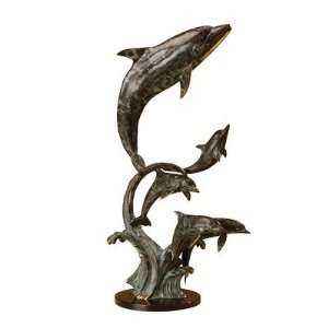  Majestic Dolphin Quintet Statue