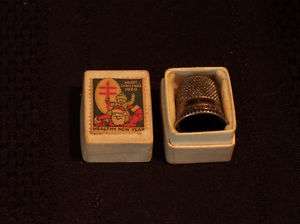 Sterling Silver Thimbles(2) with Box  