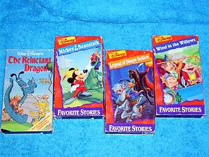LOT OF 4 DISNEY FAVORITE STORIES   OLDER MOVIES   RELUCTANT DRAGON 