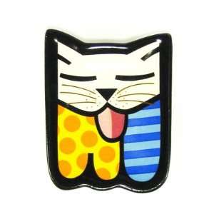 Cat with Tongue Teabag Holder Romero Britto 