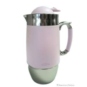 Stainless Steel Thermal Coffee Carafe with Pink Sleeve  
