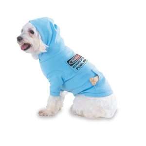 BEWARE OF THE POOL GUY Hooded (Hoody) T Shirt with pocket for your Dog 