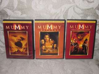 THE MUMMY 1 2 3 TRILOGY MOVIE COLLECTION Deluxe Edition 3 DVD 6 Disc 