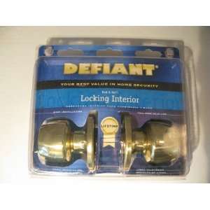  Defiant Bed & Bath Locking Interior Doorknob