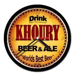  KHOURY beer and ale cerveza wall clock 