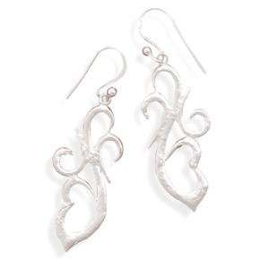  Textured Design Designer Look Wire Earrings Jewelry