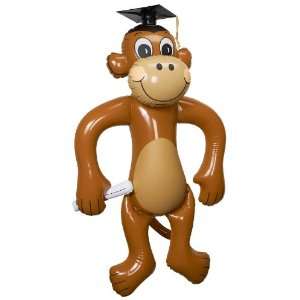   By Fun Express Jumbo Inflatable Graduation Monkey 
