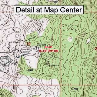  USGS Topographic Quadrangle Map   Angle, Utah (Folded 