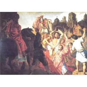  Oil Painting The Stoning of St. Stephen Rembrandt van 